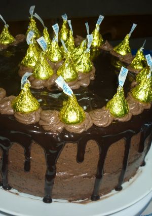 Una foto de Pastel de chocolate
