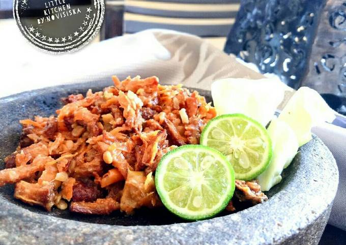 Ayam Goreng suwir sambel terasi