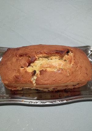 Une photo de Cake rhum raisins