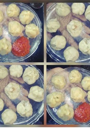 A picture of Potato momos.