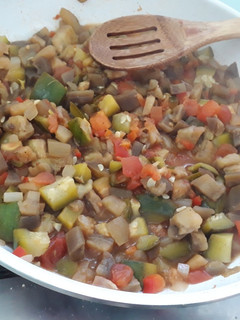 Una foto de Peperonata (verduras al wok)
