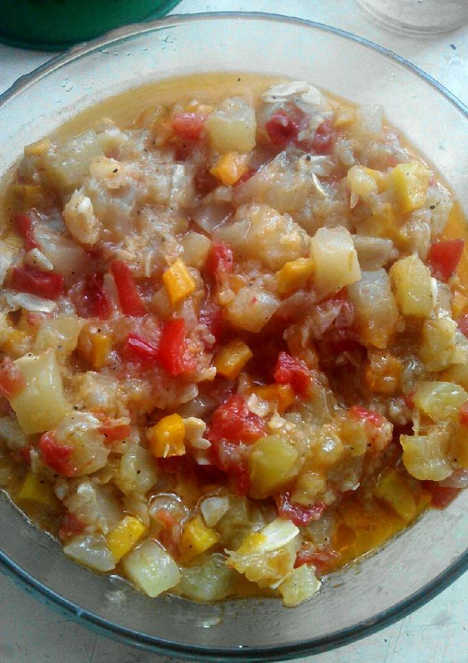 Кабачковая икра кубиком