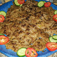 A picture of Keema ki tikki.