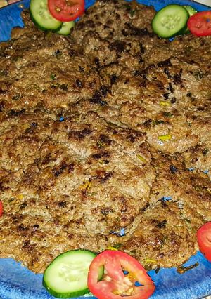 A picture of Keema ki tikki.