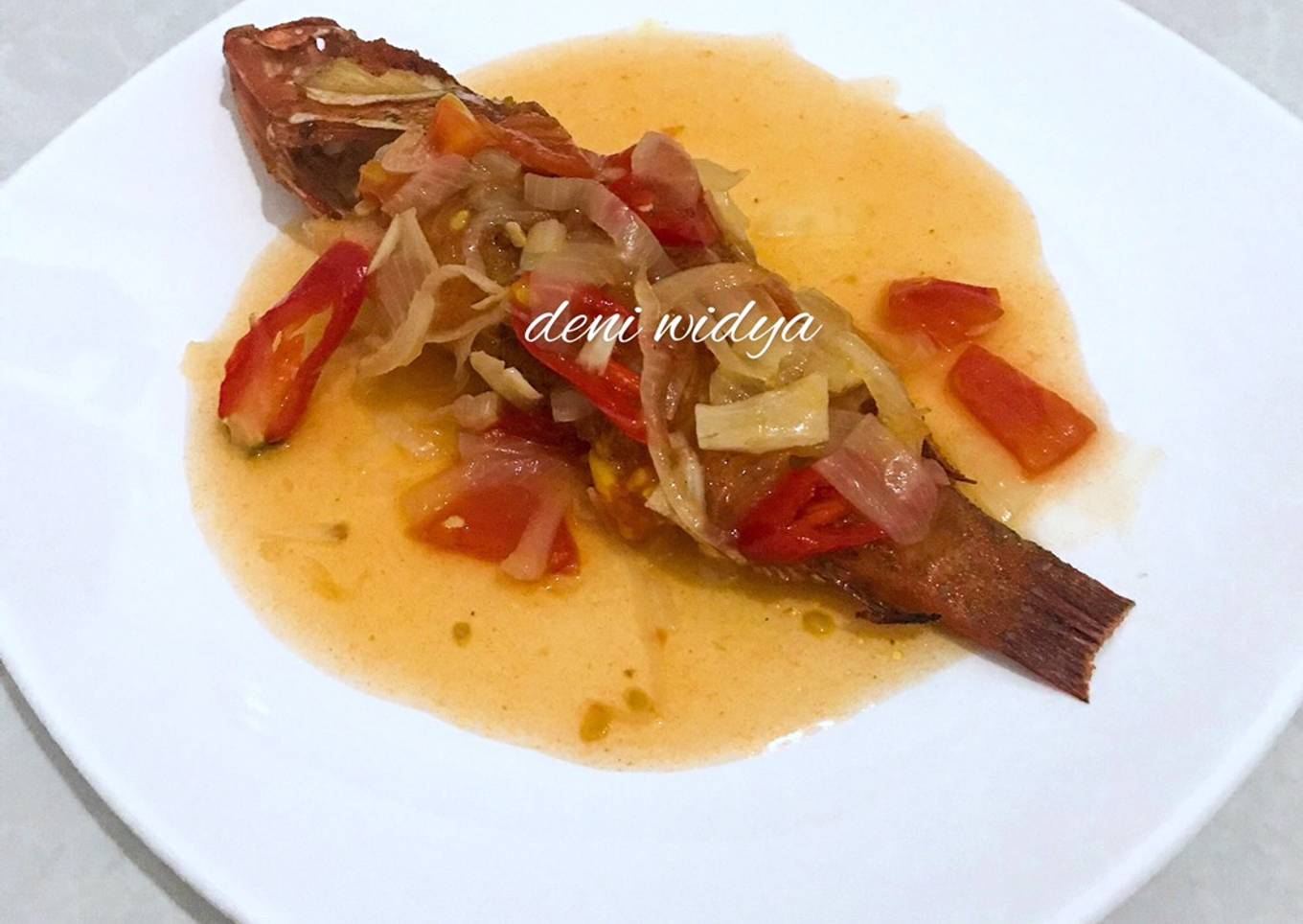 Ikan Kerapu Merah Goreng Saus Asam Manis