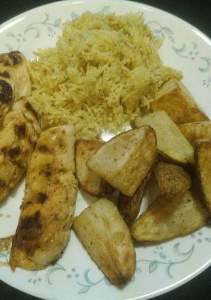 A picture of Air Fryer Potatoe Wedges.