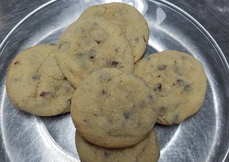 Brown sugar cookies with pecans and chocolate chips