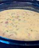 Corn chowder with ham or bacon