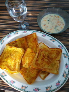Foto resep Soup Cream ala Kfc + Roti panggang