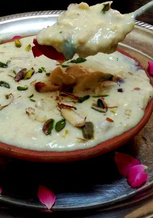 A picture of Makhana Ki Phirni.