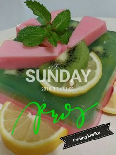 Foto resep Puding Kiwi ku