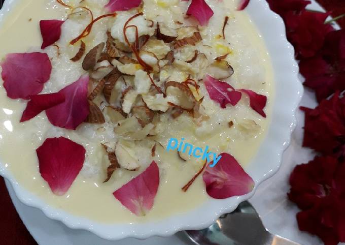 Recipe of Any-night-of-the-week Phirni sweet dessert