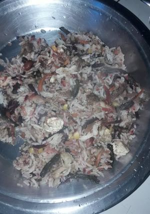 A picture of Mix veg pulao.