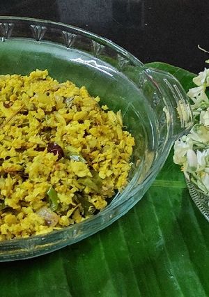 A picture of Drumstick flower stir fry.