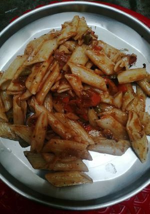 A picture of Vegetable pasta.
