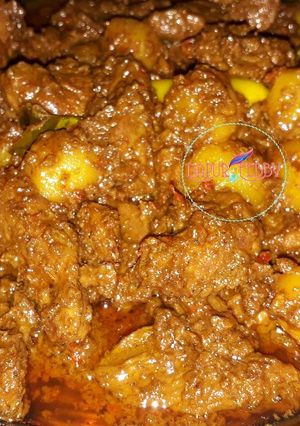 Foto resep Rendang Sapi Porsi Mini + Kentang Mini 👍🏻😅
