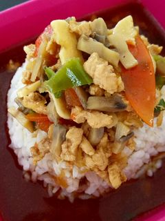 Foto resep Nasi Kuah Ayam Jamur untuk Toddler