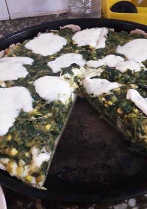 Una foto de Tarta de espinaca, brócoli y zapallo