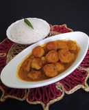 Bengal Gram Dal Fritters Curry