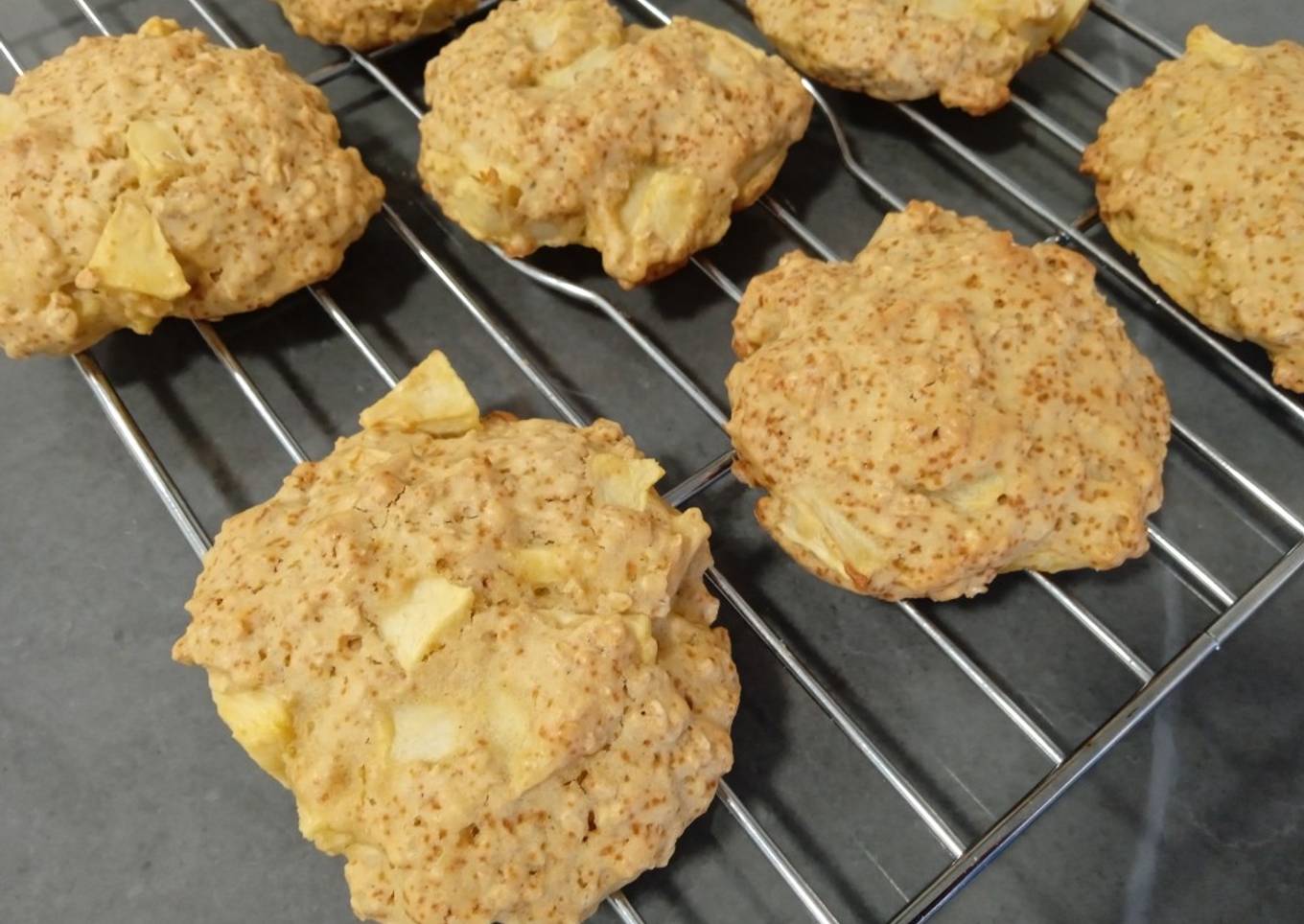Galletas de manzana y avena