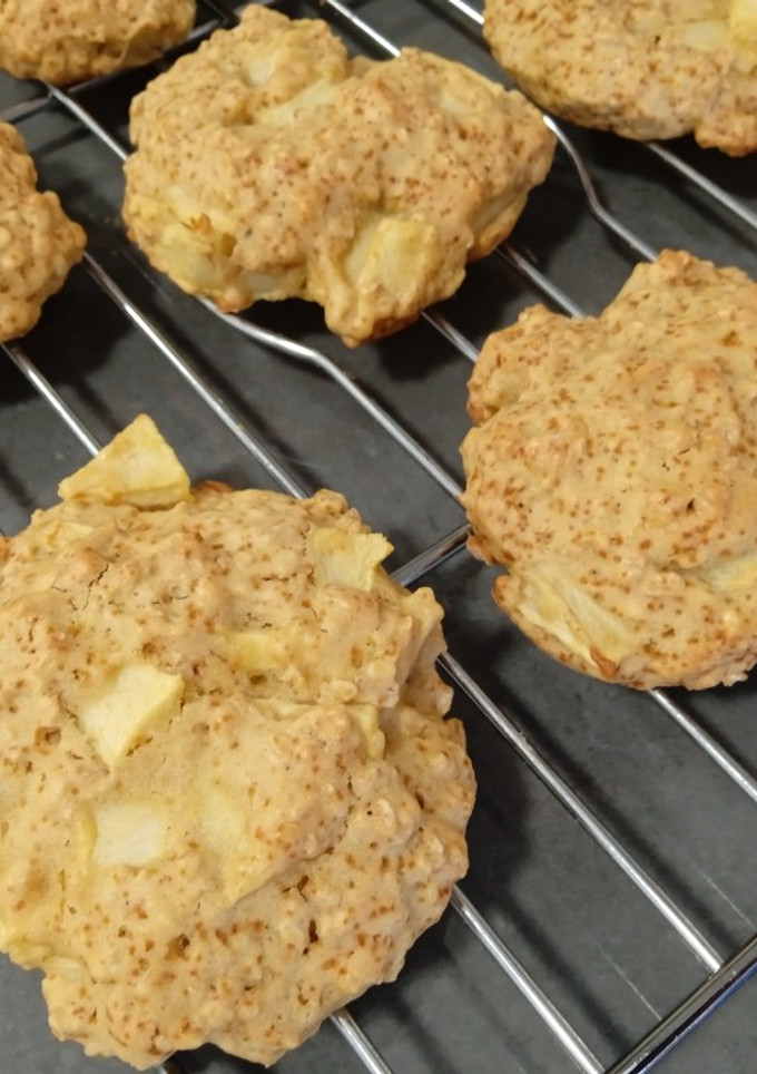 Una foto de Galletas de manzana y avena