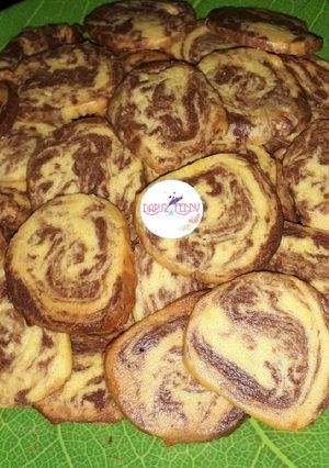 Foto resep Simple Marble Cookies