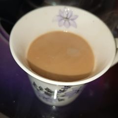 A picture of Ginger jaggery tea.