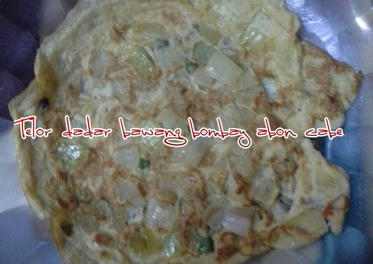 🍫Telor dadar bawang bombay abon cabe🍫
