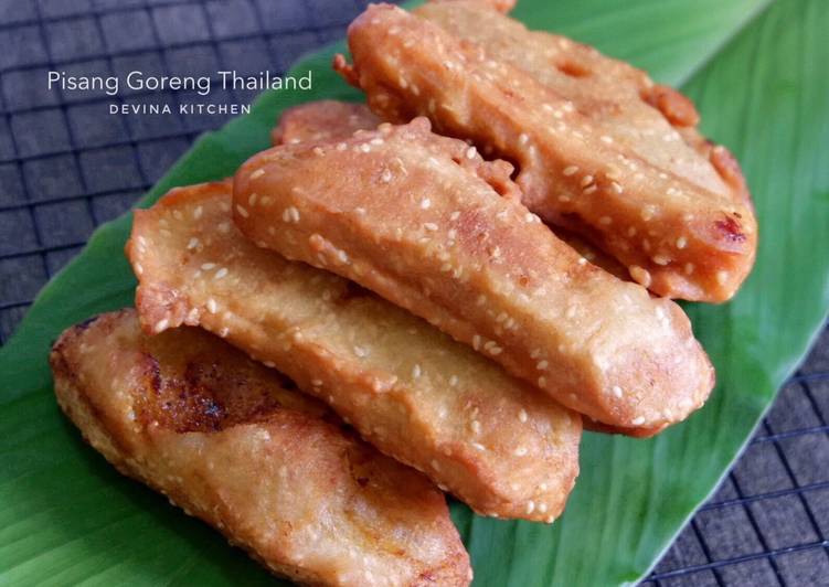 Bagaimana Menyiapkan Thai Fried Bananas (Pisang Goreng ala Thailand), Enak