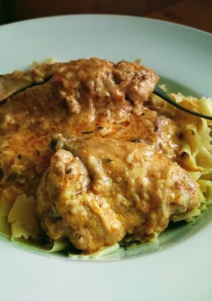 Pikáns mártásos csirke (gluténmentes) recept fotója