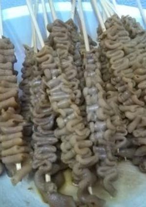 Foto resep Sate usus bumbu manis ala angkringan