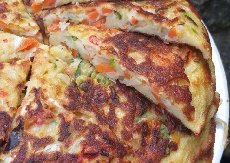 Rahasia Menghidangkan Okonomiyaki versi indonesia (a.k.a bakwan tapi lebar 😆) Anti Gagal!
