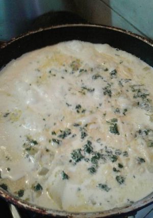 Una foto de Papas con roquefort