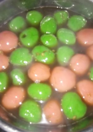 Foto resep Wedang Ronde Merah Hijau