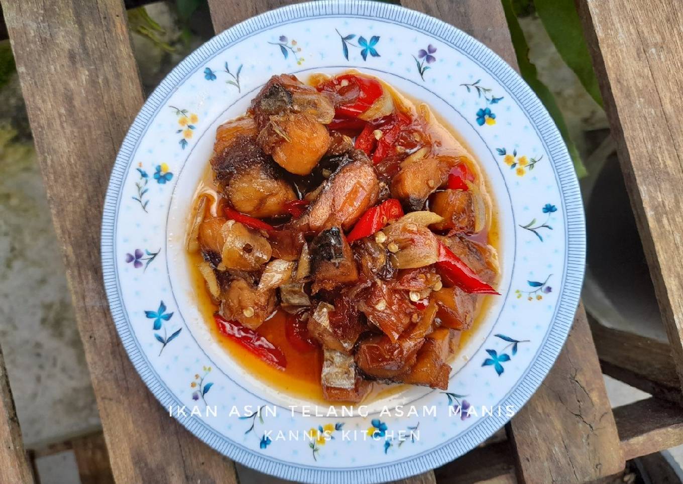 76. Ikan Asin Telang Asam Manis