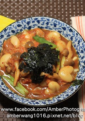 【元本山幸福廚房】韓式辣炒海苔菇菇年糕 的食譜成品照片