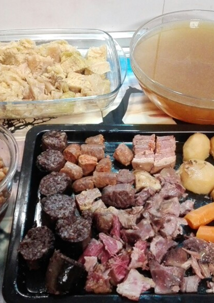 Una foto de Cocido madrileño con olla de cocción lenta