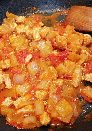 Lecsós csirkemell recept fotója