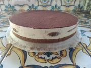 Una foto di cheesecake senza lattosio