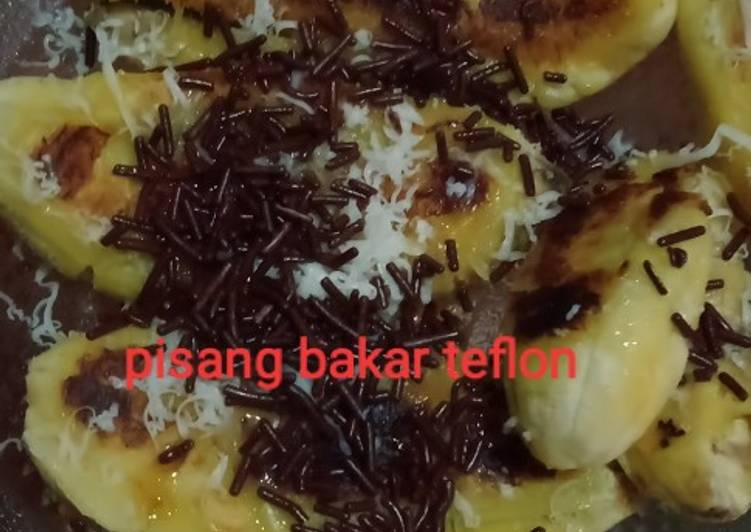 Pisang bakar teflon ala ala