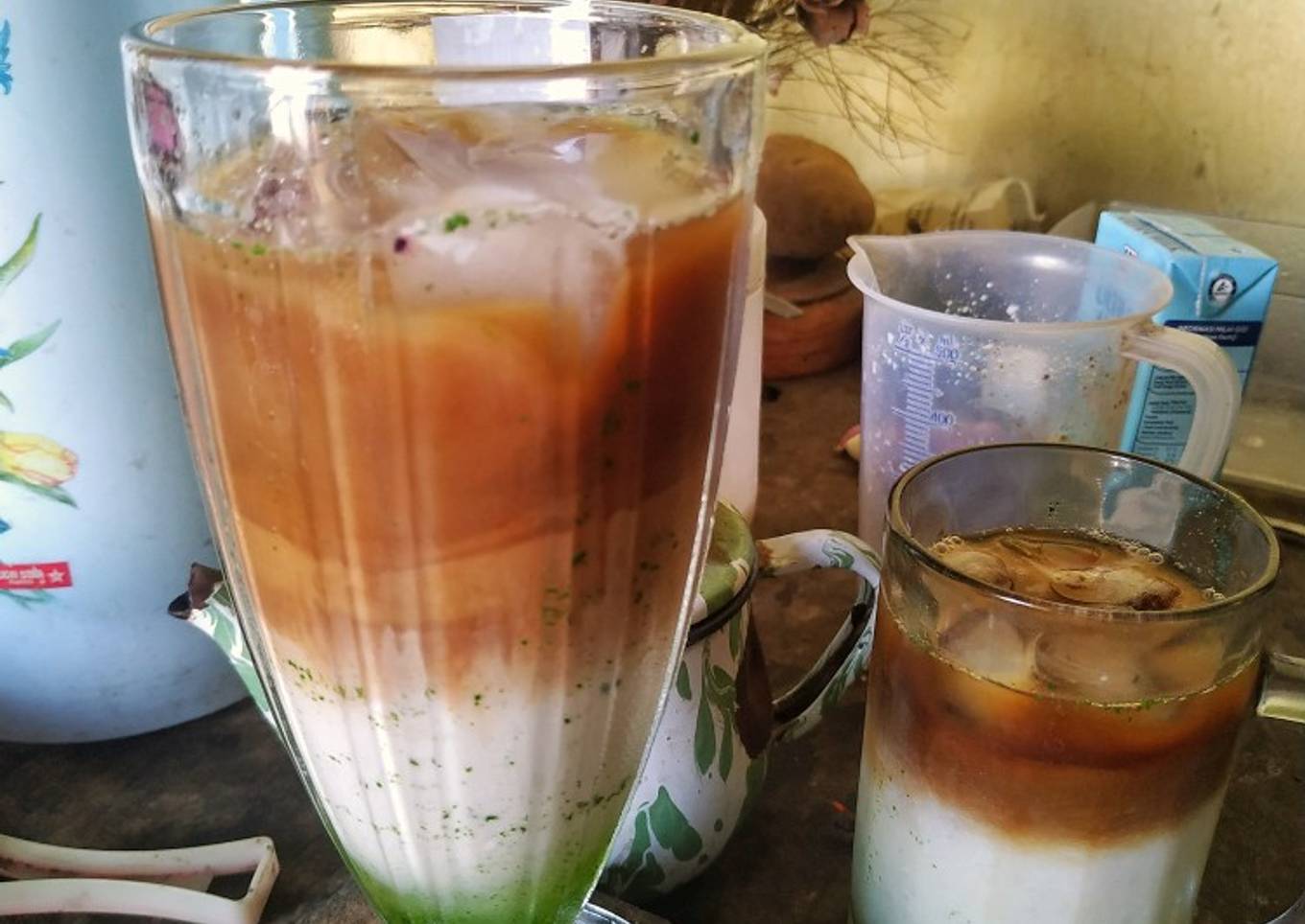 Es kopi susu pandan