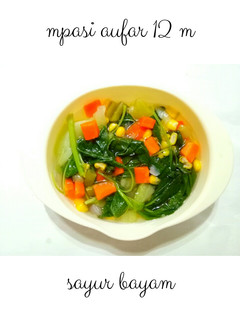 Foto resep Sayur bayam mpasi 12 m