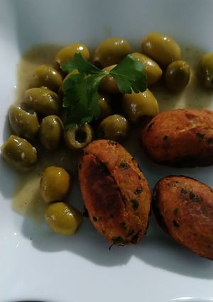 صورة لوصفة أصابع الدجاج بالزيتون