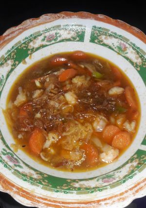 Foto resep Tumis sawi putih, wortel dan udang