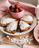 SCONES with red berries & white chocolate chips!! 🍓🥛