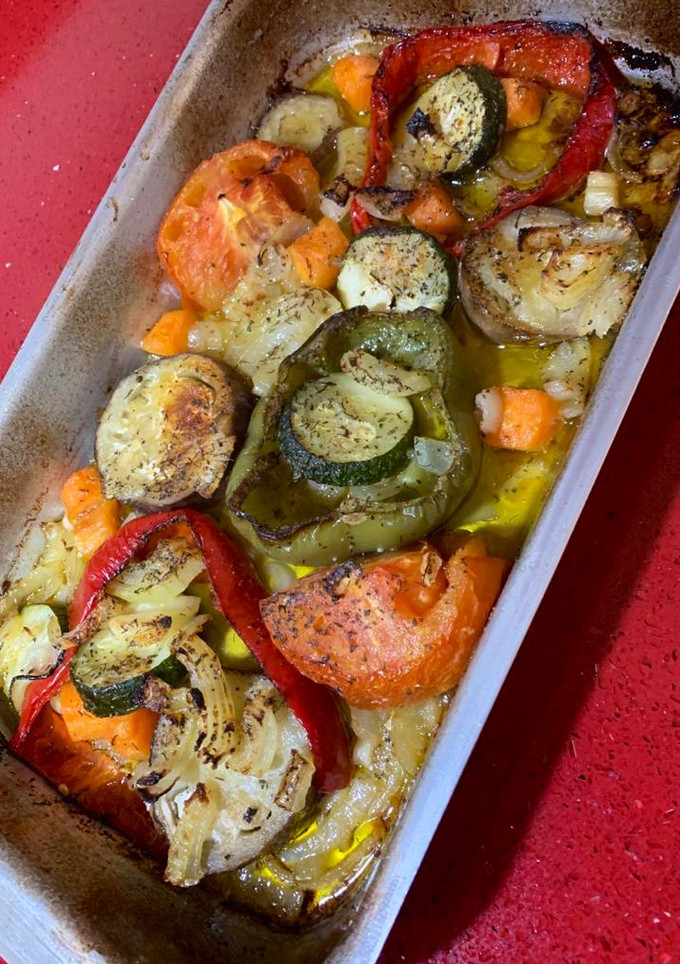 Una foto de Verdura al horno