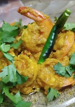 A picture of Prawn Zafrani.