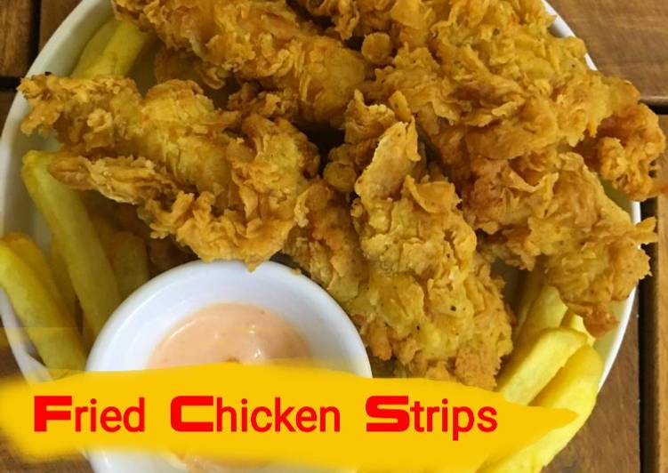 أقوى طريقة لعمل استربس الدجاج كالمطاعم Fried Chicken Strips