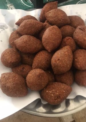 A picture of Fried Kibbeh.