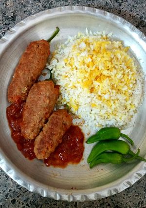 عکسی از دستور کباب فلفلی